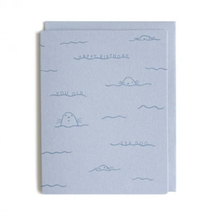 Birthday Sea Dog | Letterpress Car