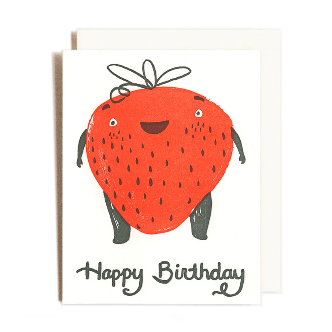 Strawberry Birthday | Letterpress Card
