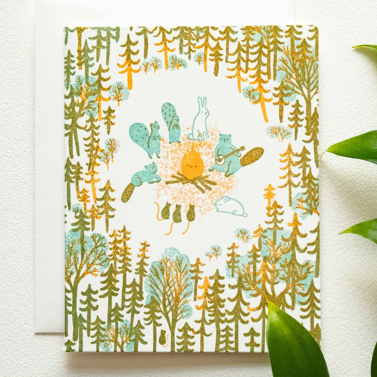 Campfire | Blank | Letterpress Card