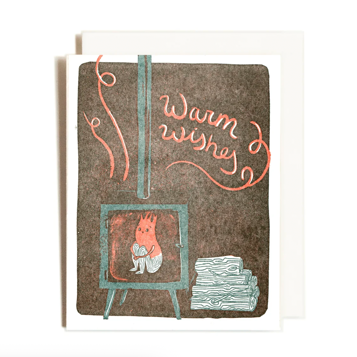 Fireplace | Cozy Flame Creature | Clear Vinyl Sticker