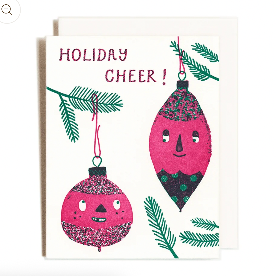 Ornaments Cheer | Holiday | Letterpress Card