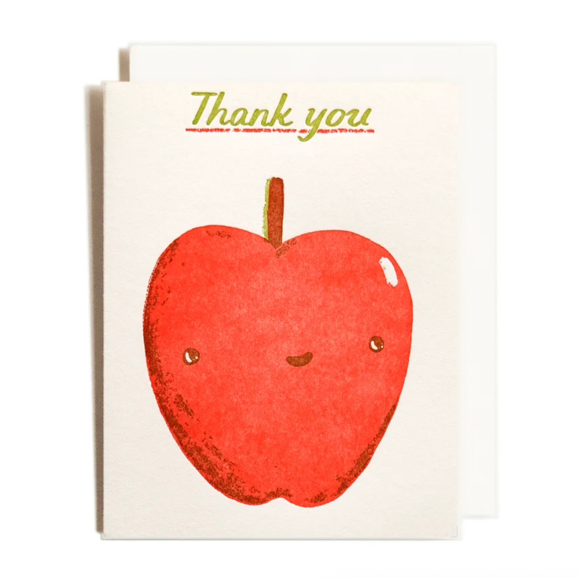 Thank You Apple | Letterpress Card