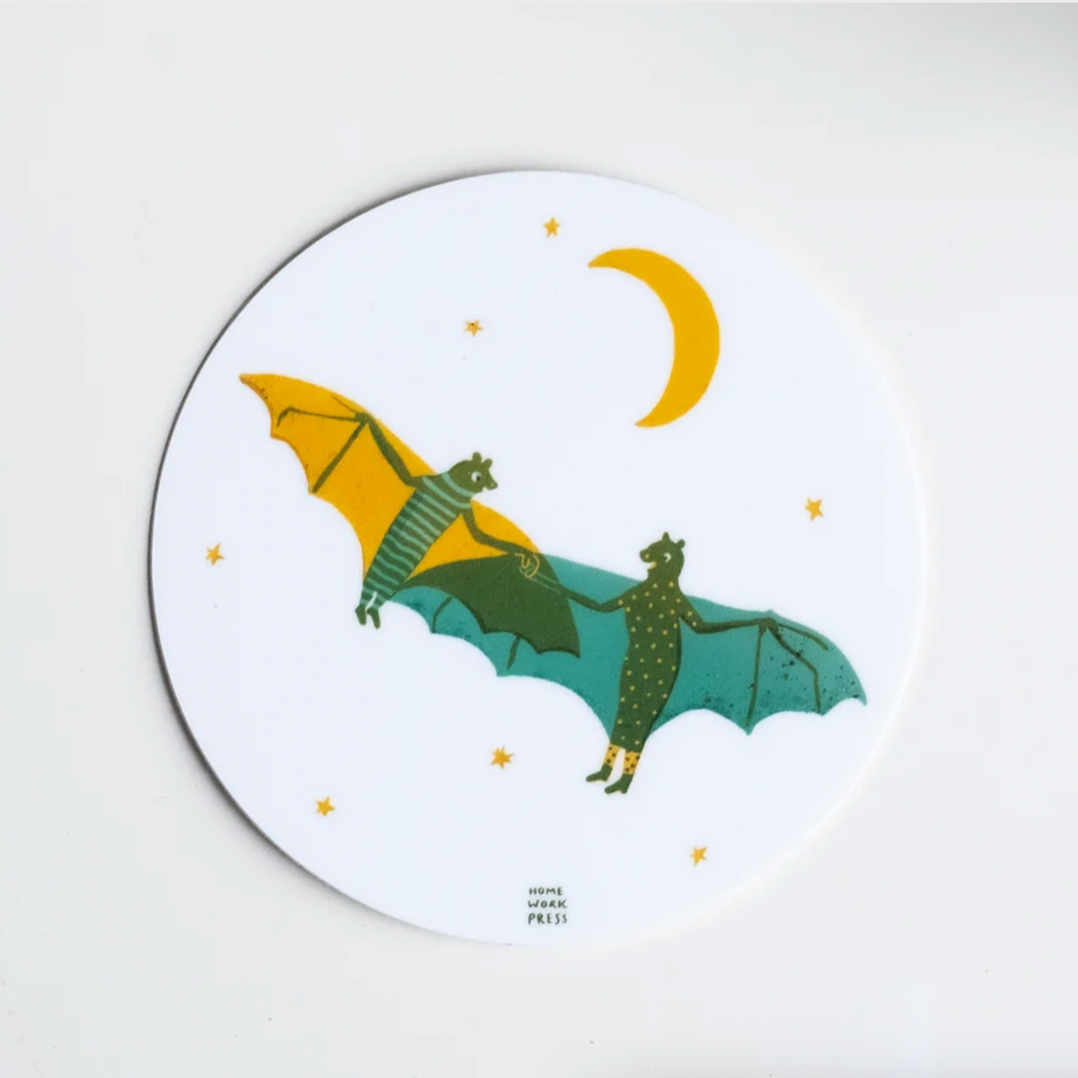 Two Bats Vinyl Sticker