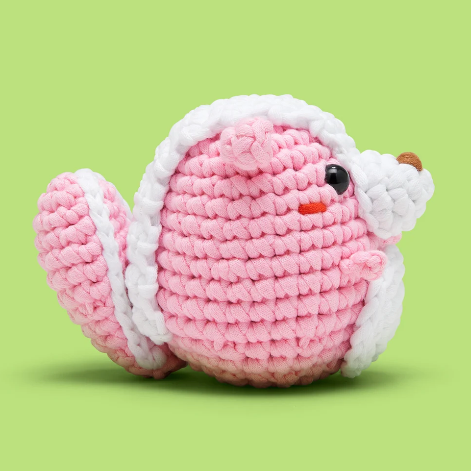 Andre the Skunk Pink Crochet Kit