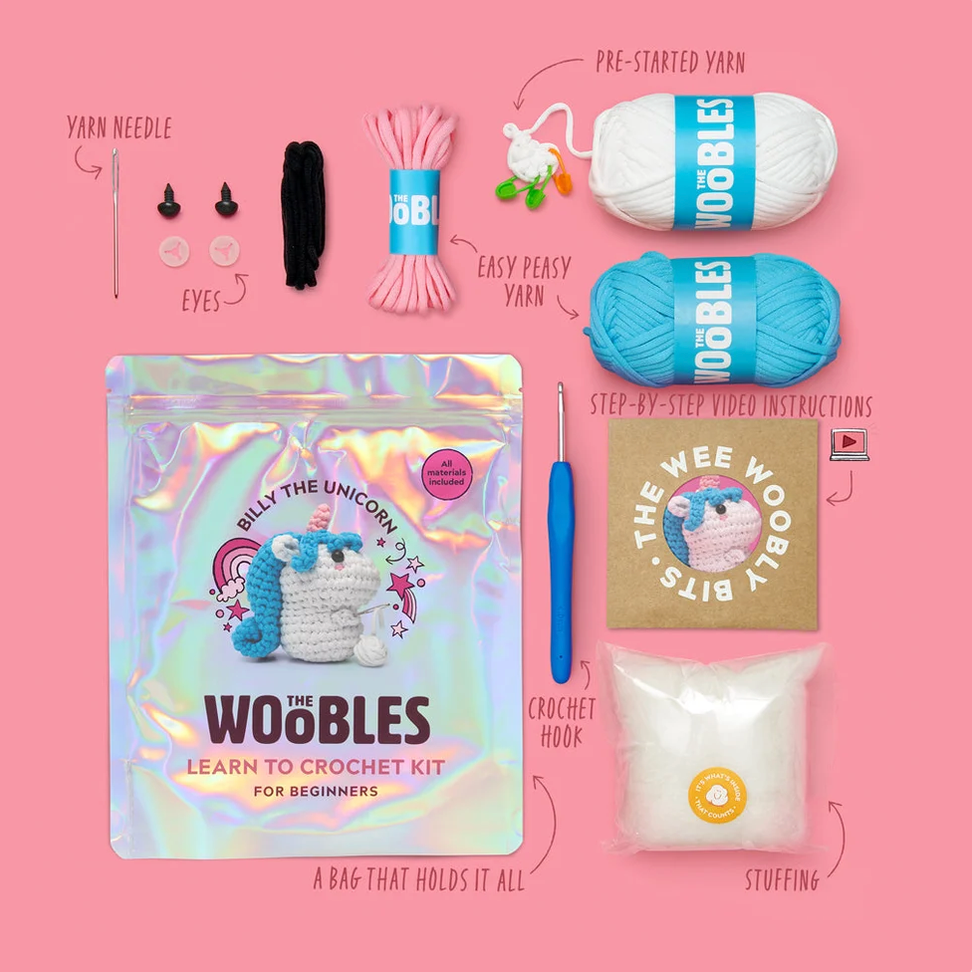Billy the Unicorn Beginner Crochet Kit