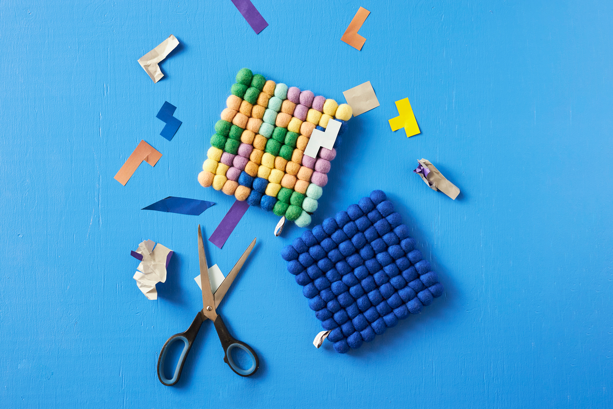 TRIVET, SQUARE, T-tris 2