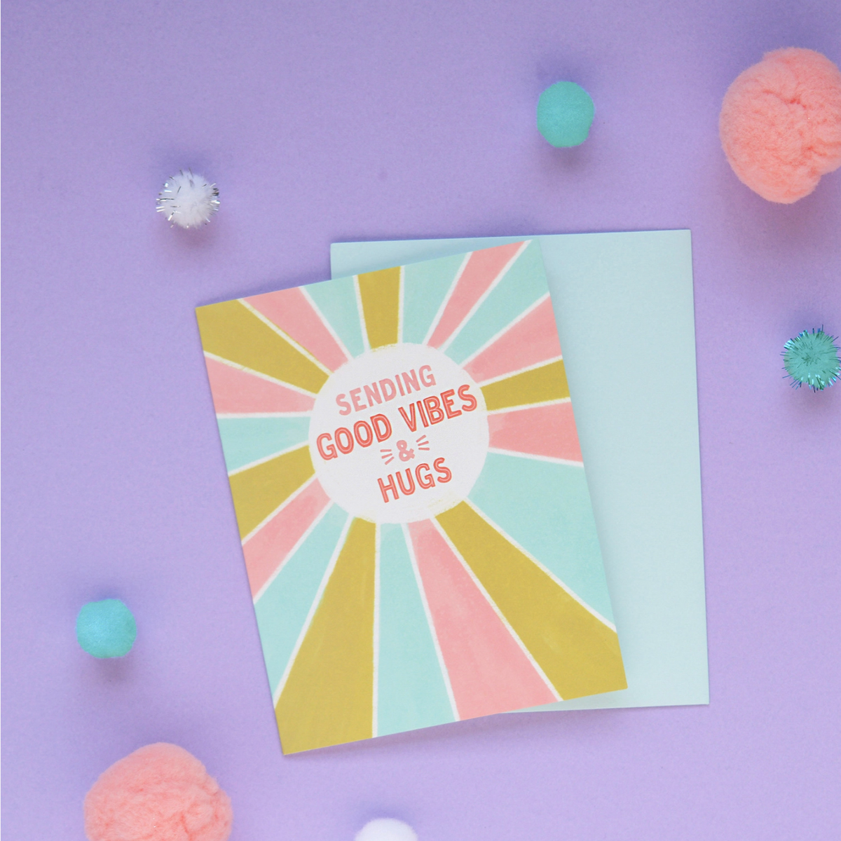 Good Vibes and Hugs Card