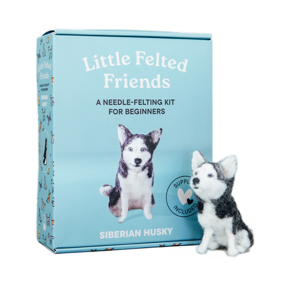 Little Felted Friends: Siberian Husky (A Needle-Felting Kit)