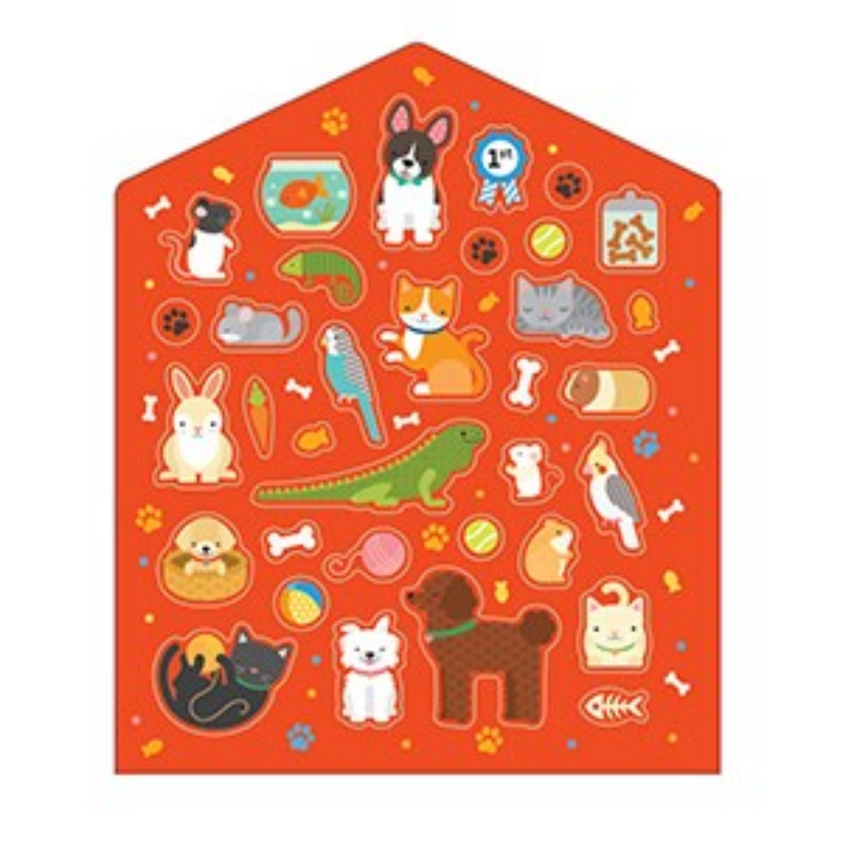 Pets Coloring Book + Stickers