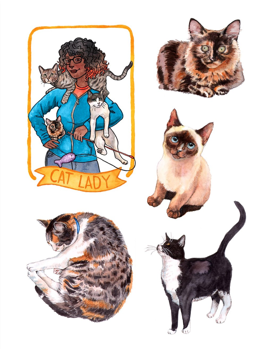 The Cat's Meow Sticker Book: 100+ Stickers