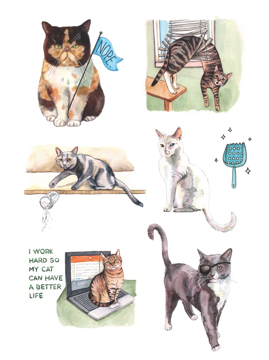 The Cat's Meow Sticker Book: 100+ Stickers