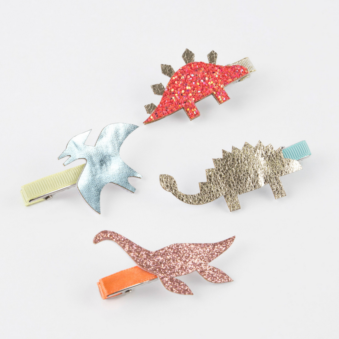 Dino Hair Clips (pk8)