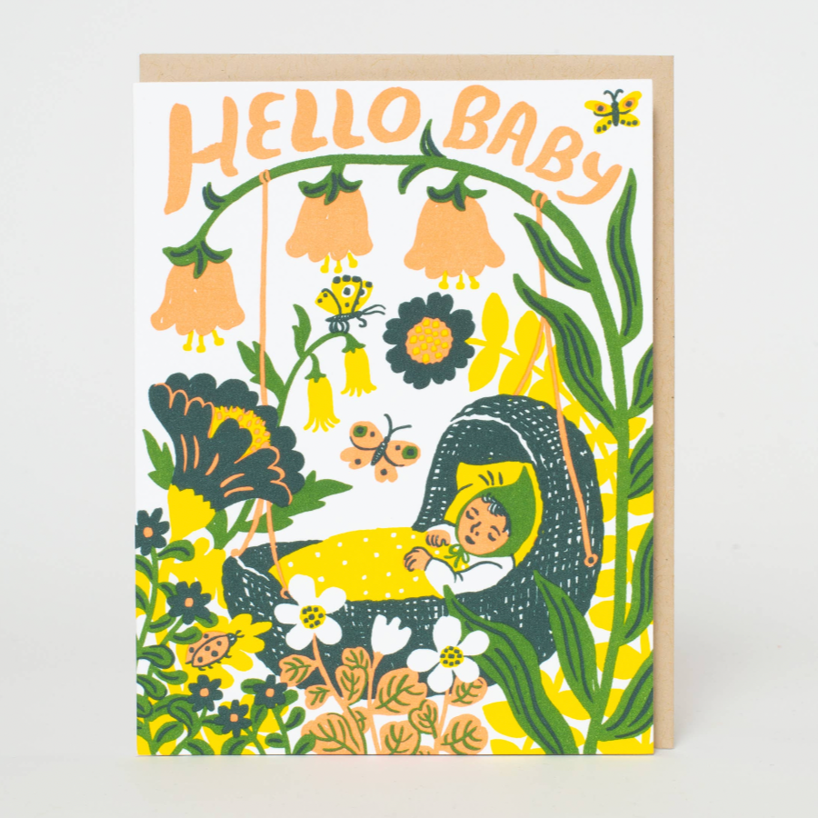 Hello Baby Bassinet Yellow -Phoebe Wahl