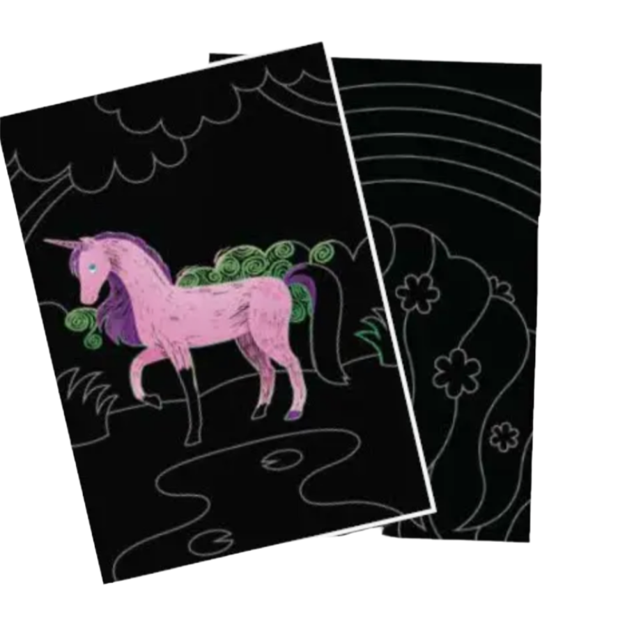 Scratch & Scribble Art Kit: Magical Unicorns