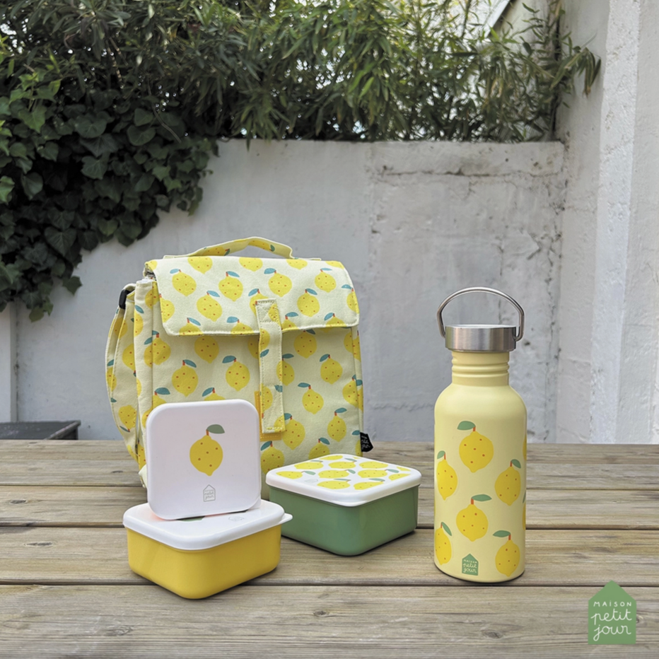 Set of 3 Lunch Boxes -lemons