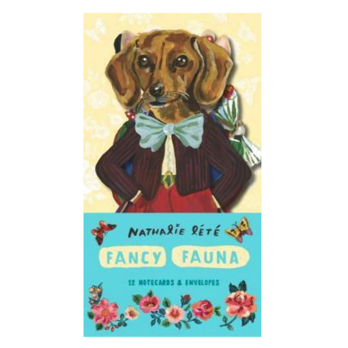 Fancy Fauna: 12 Notecards & Envelopes -Nathalie Lété