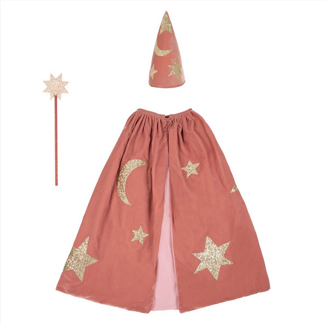 Pink Velvet Wizard Costume