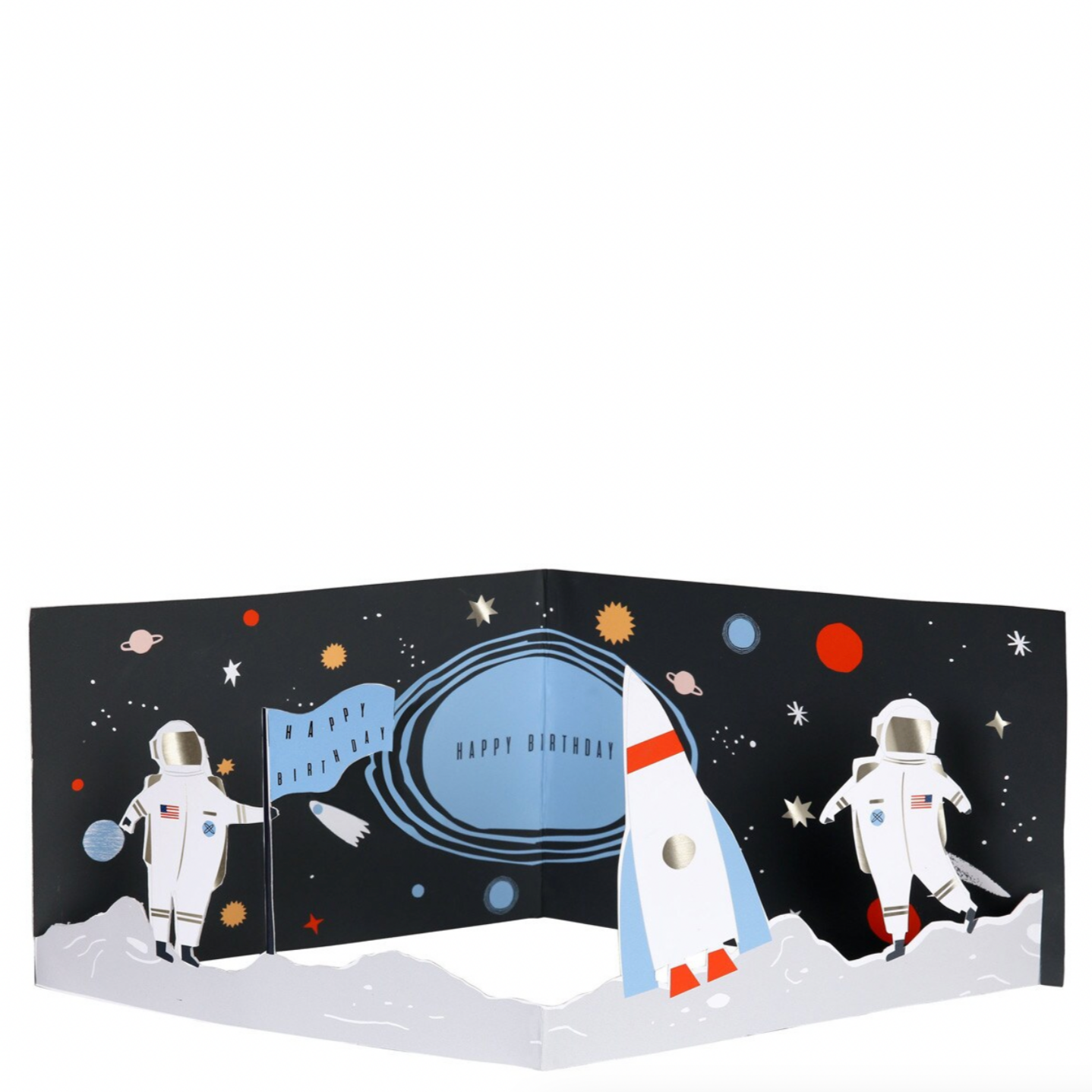 Concertina Space Card -birthday