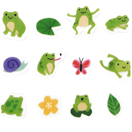 Frogs L’il Sticks Washi Stickers -2pk