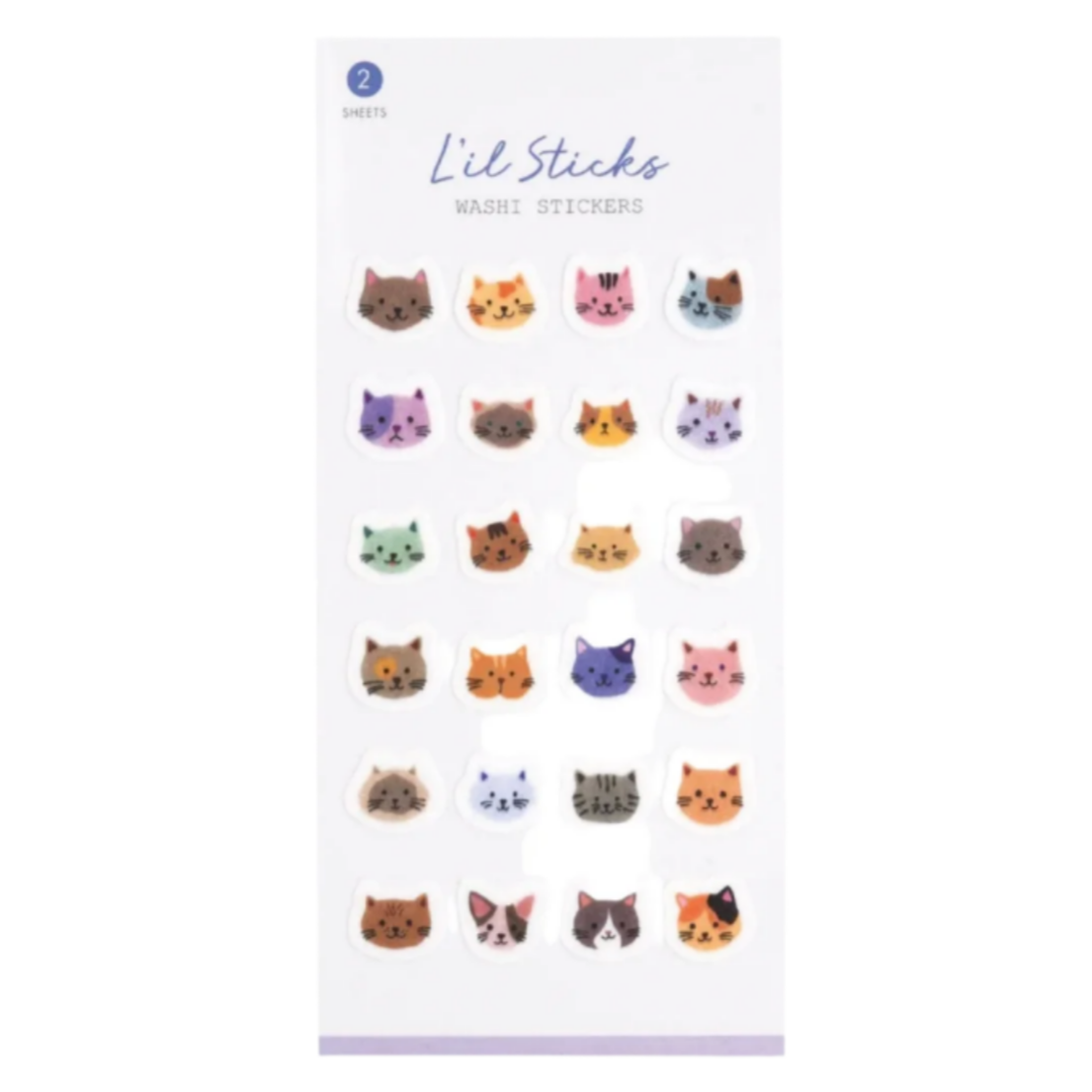 Cats L’il Sticks Washi Stickers -2pk