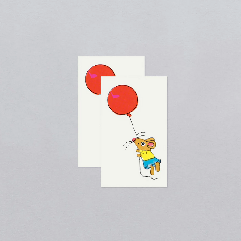 Mouse Balloon Tattoo Pair - Richard Scarry