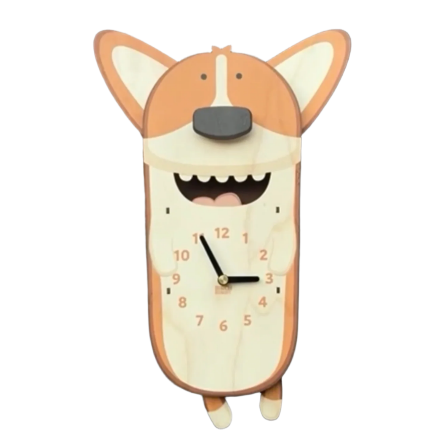 Butters the Corgi Pendulum Clock