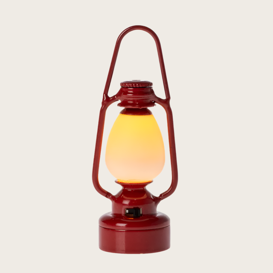 Vintage Lantern for mouse - Red