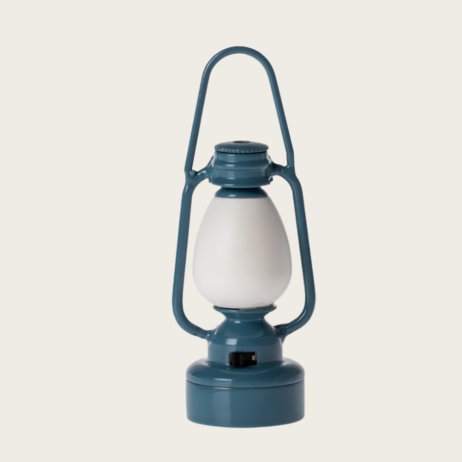 Vintage lantern for mouse - Blue