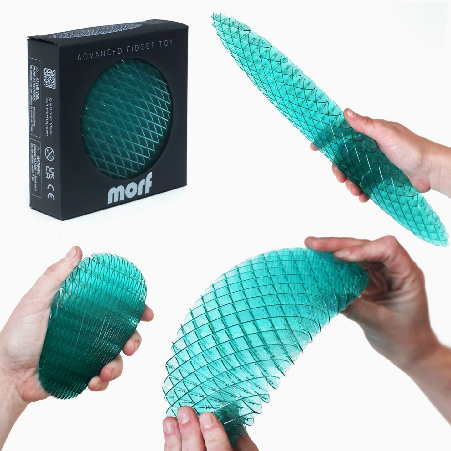 Morf Worm  fidget Pocket Blue -big