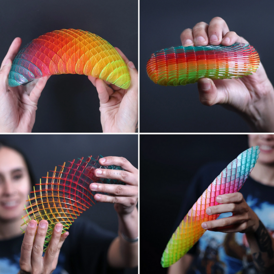 Morf fidget Worm rainbow -big