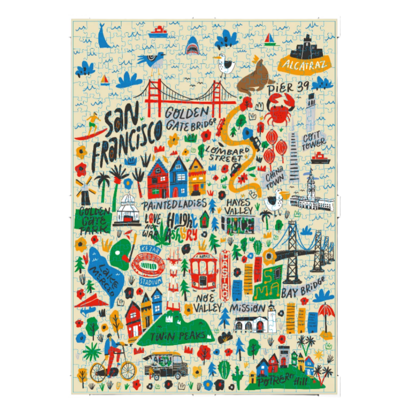 Cartoon Map Puzzle 500pcs