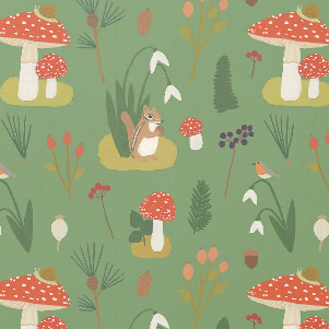 Forest Critters wrapping paper -Single sheet