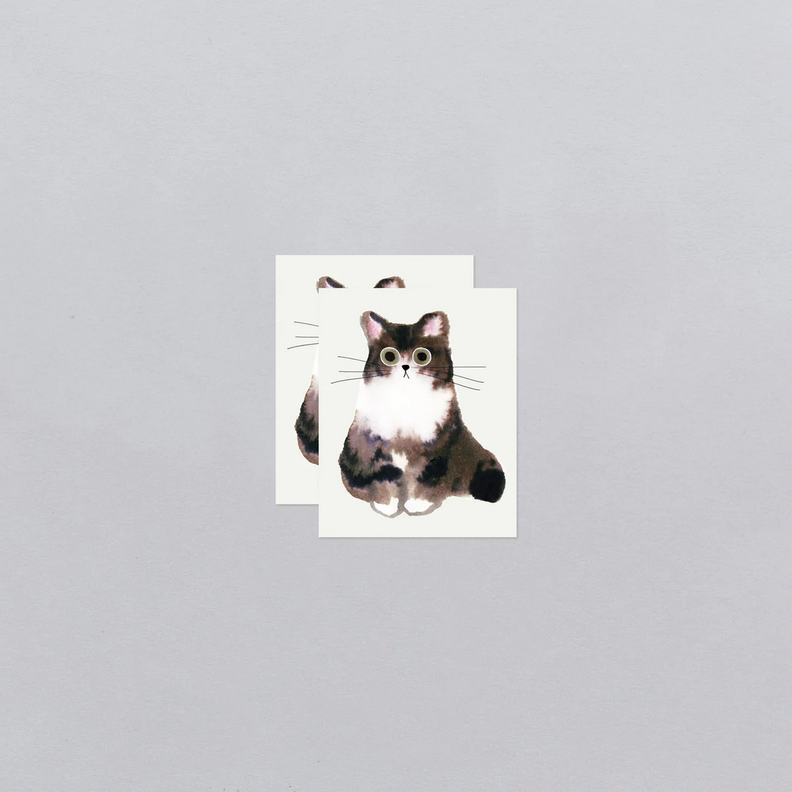 Curious Cat Tattoo Pair