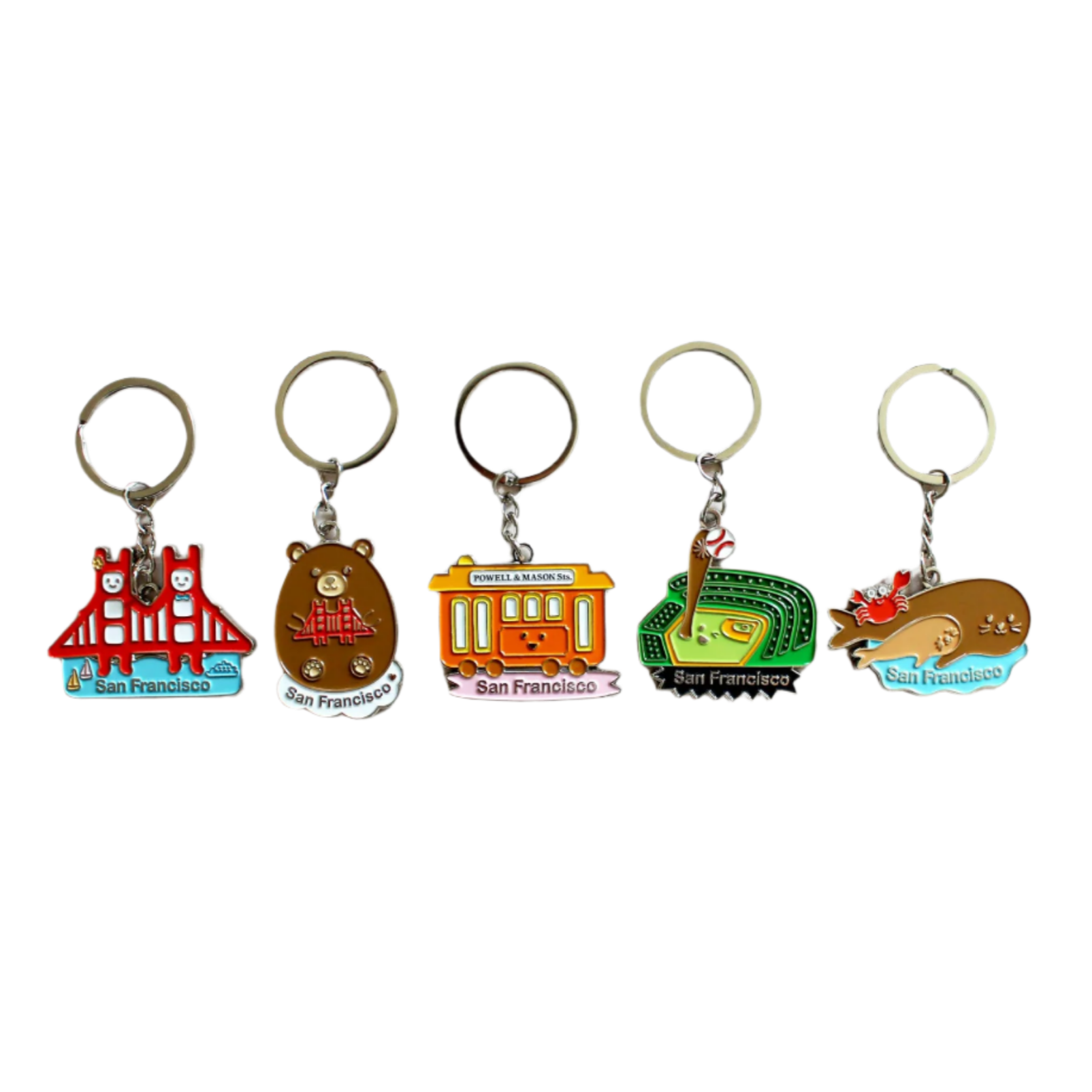 San Francisco Landmarks Keychains