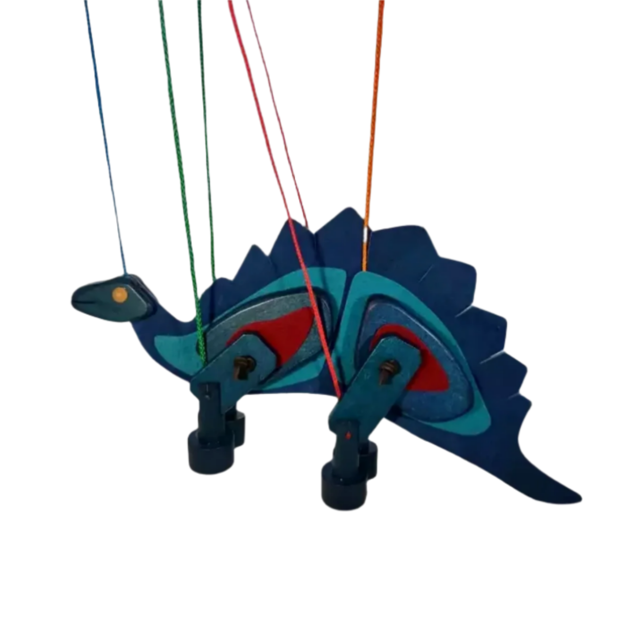 Animated Stegosaurus - A Marionette Wooden Action Toy