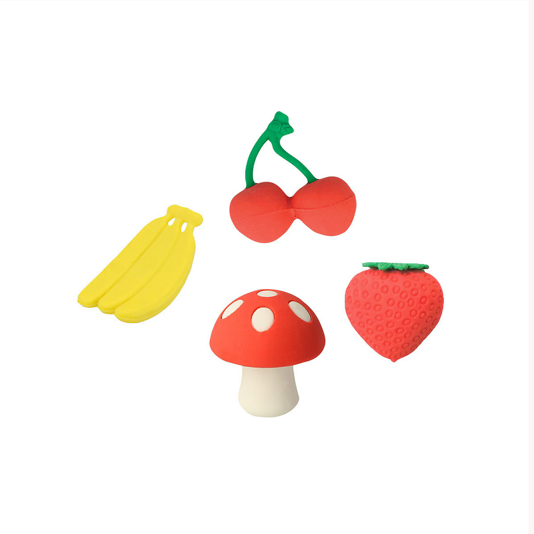 Fruit Basket Kids Valentine's Cards & Erasers Set (12pk)