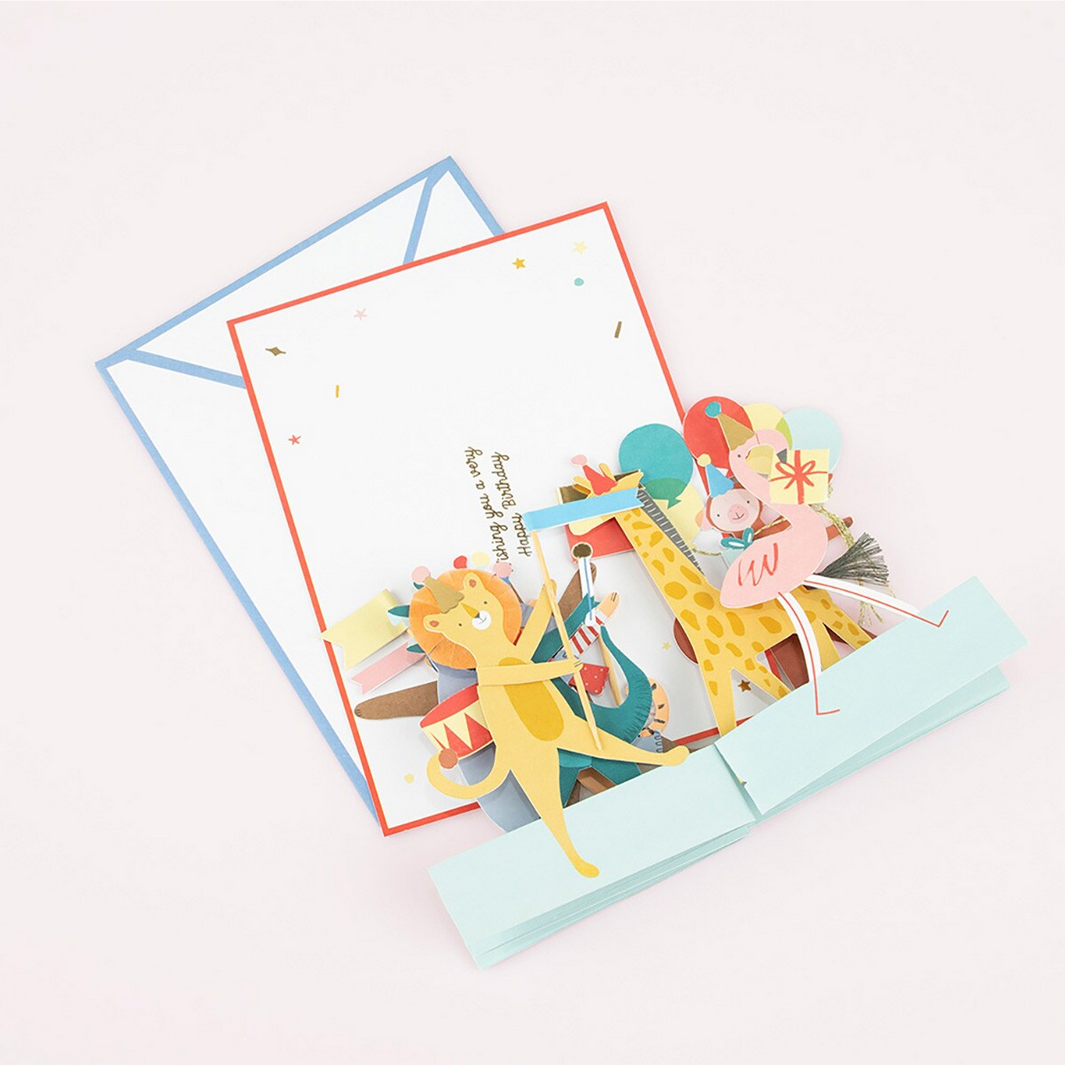 Animal Parade Concertina Card
