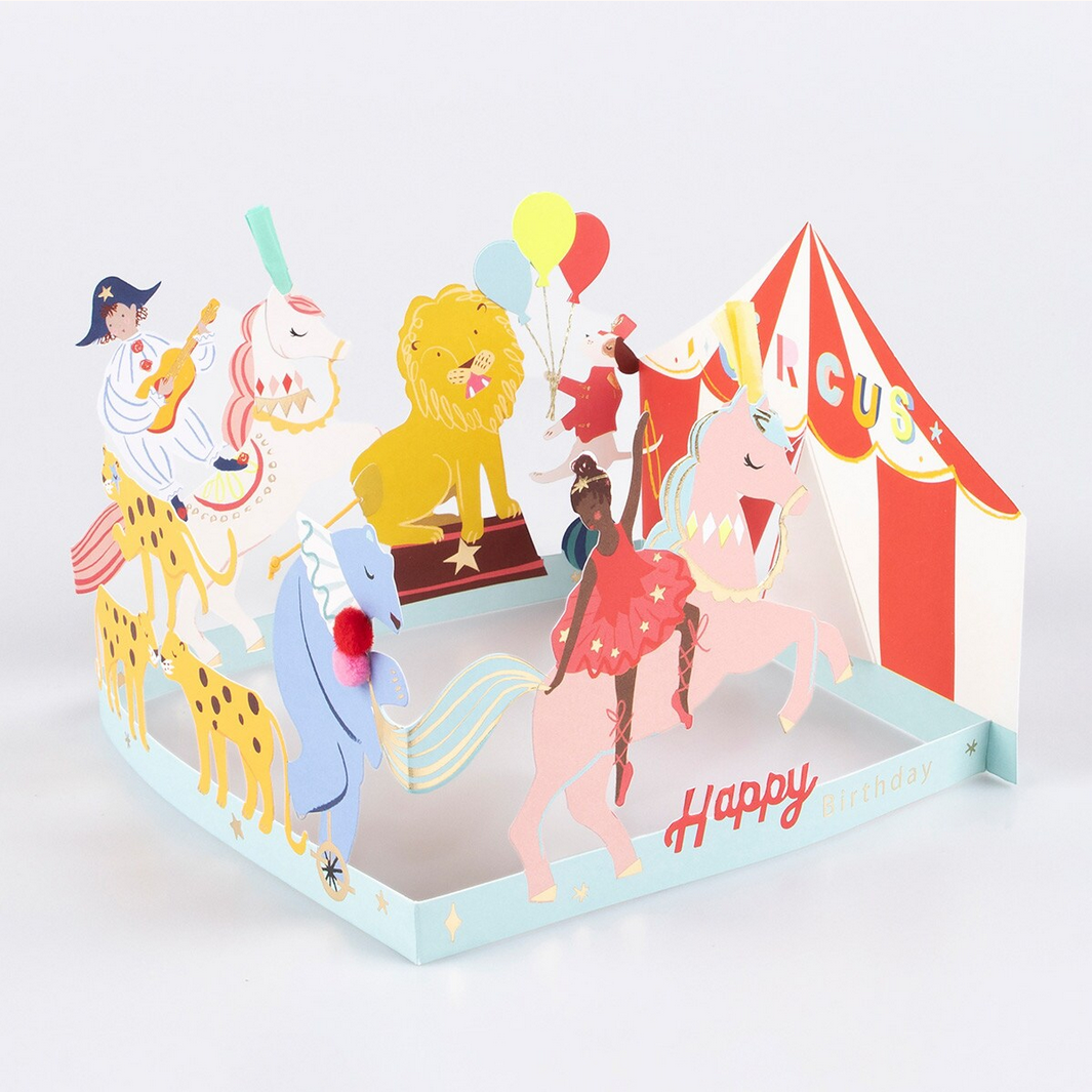 Circus Concertina Card