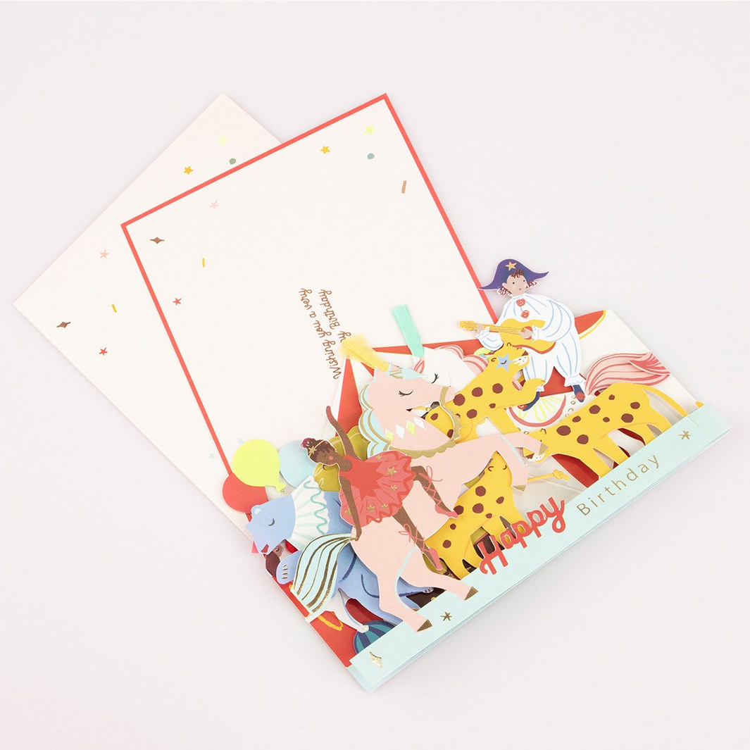 Circus Concertina Card