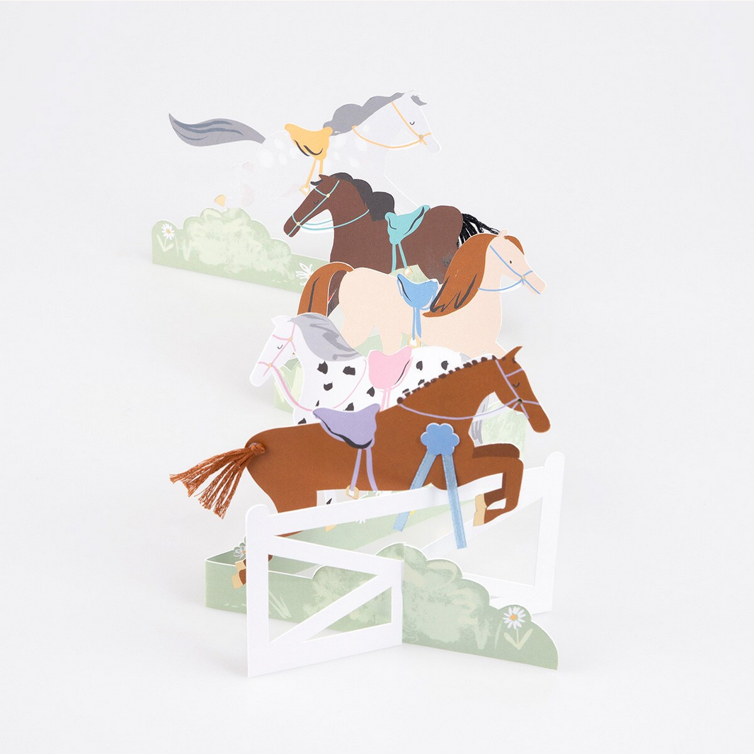 Concertina Horse Card