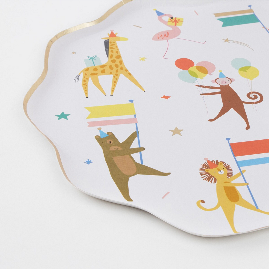 Animal Parade Dinner Plates (pk8)