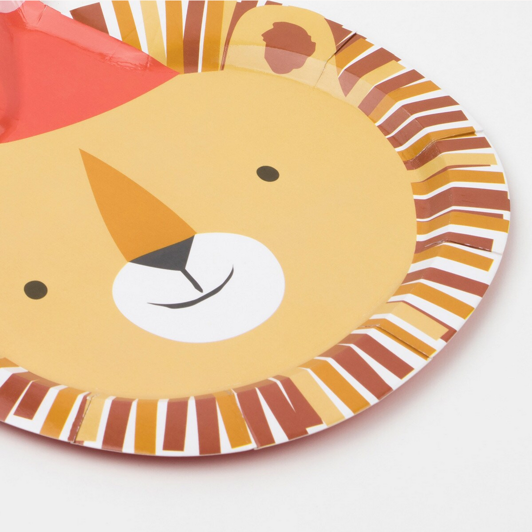 Animal Parade Die Cut Plates (pk8)