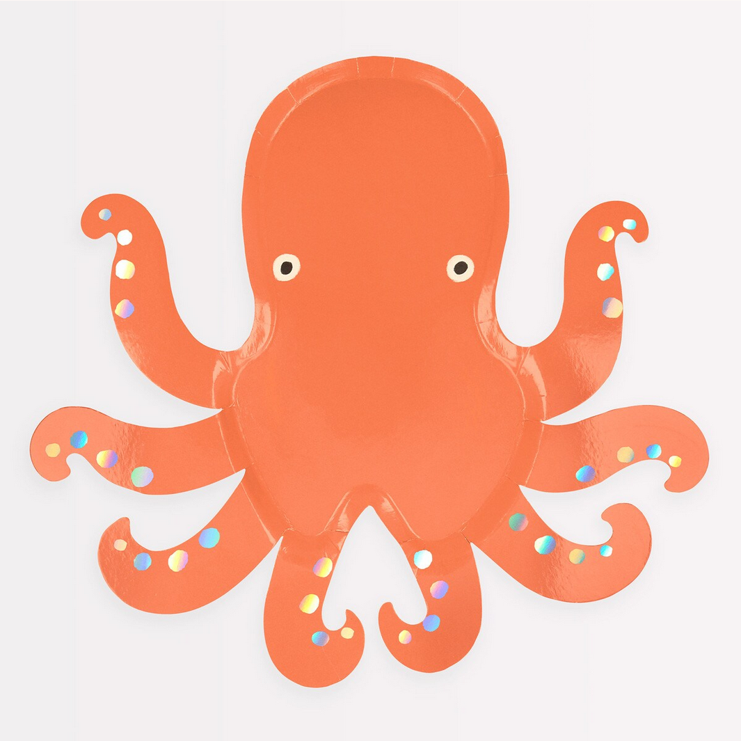 Octopus Plates (8pk)