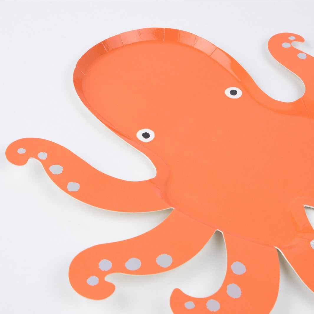 Octopus Plates (8pk)