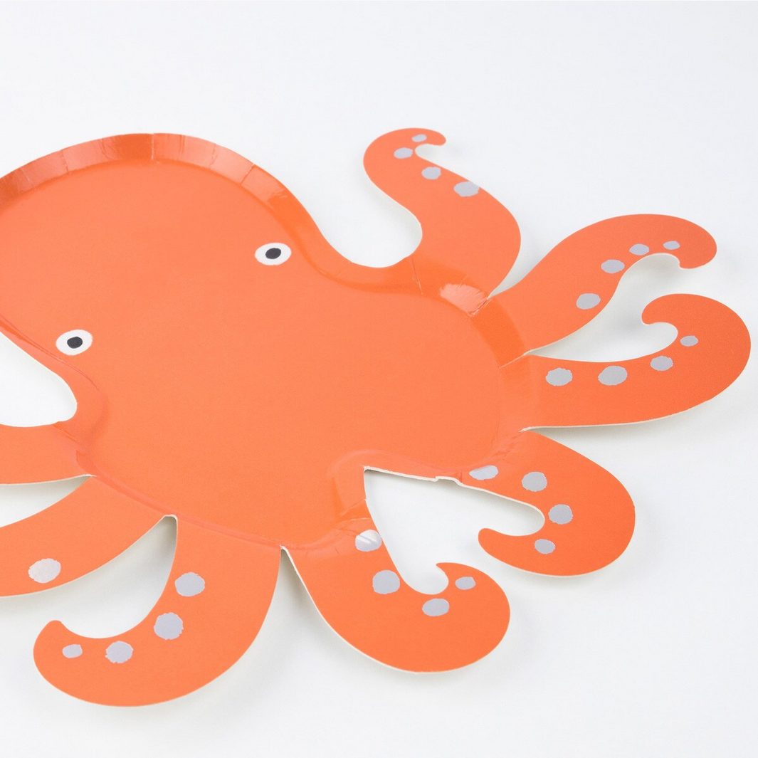 Octopus Plates (8pk)