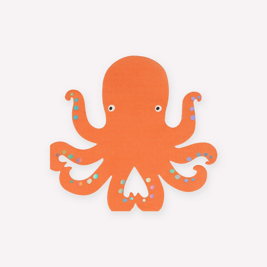 Octopus Napkins (16pk)