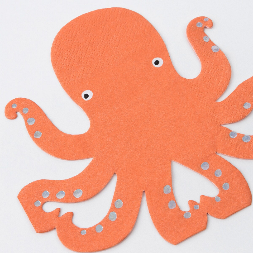 Octopus Napkins (16pk)