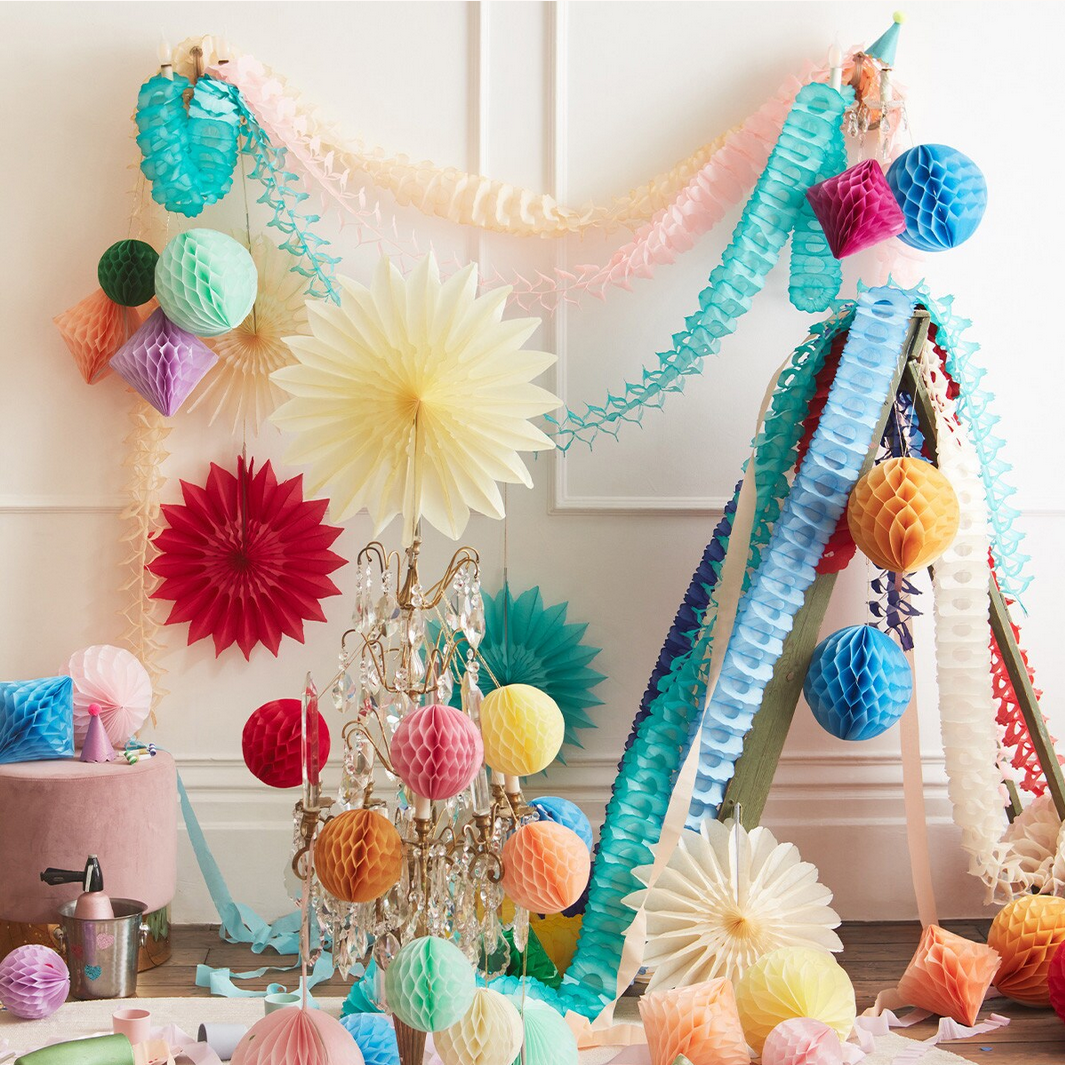 Bright Honeycomb Garlands (4pk)