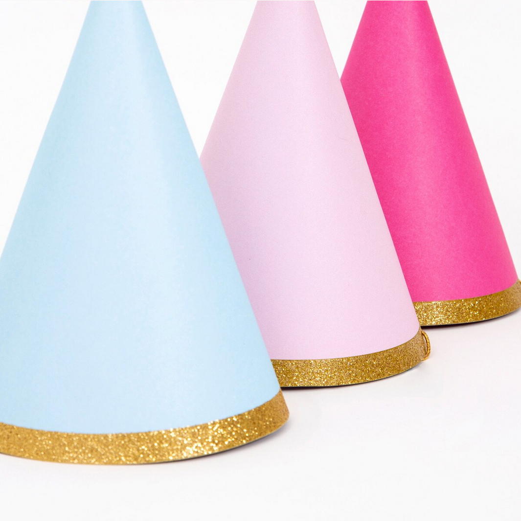 Happy Birthday Party Hats (8pk)