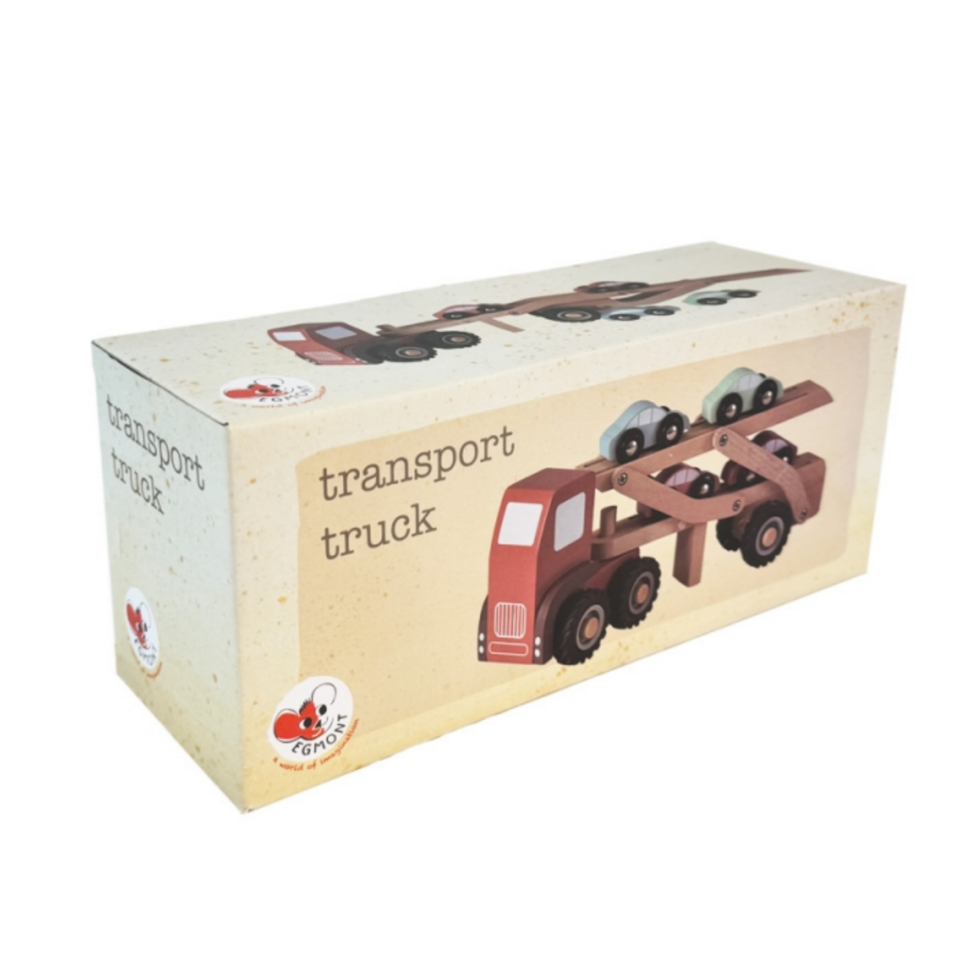 WOODEN CAR TRANSPORT TRUCK